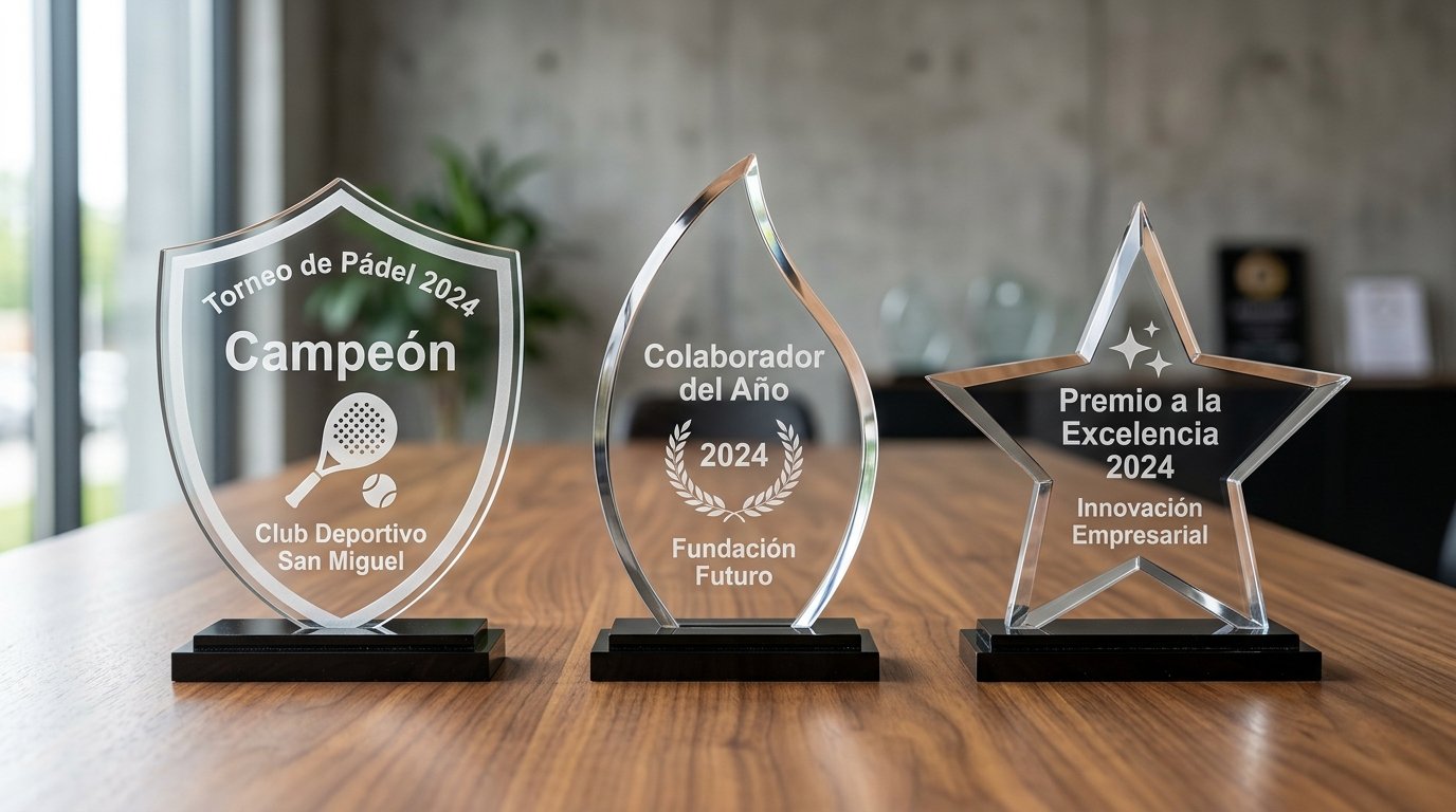 Trofeos en Acrílico Personalizados